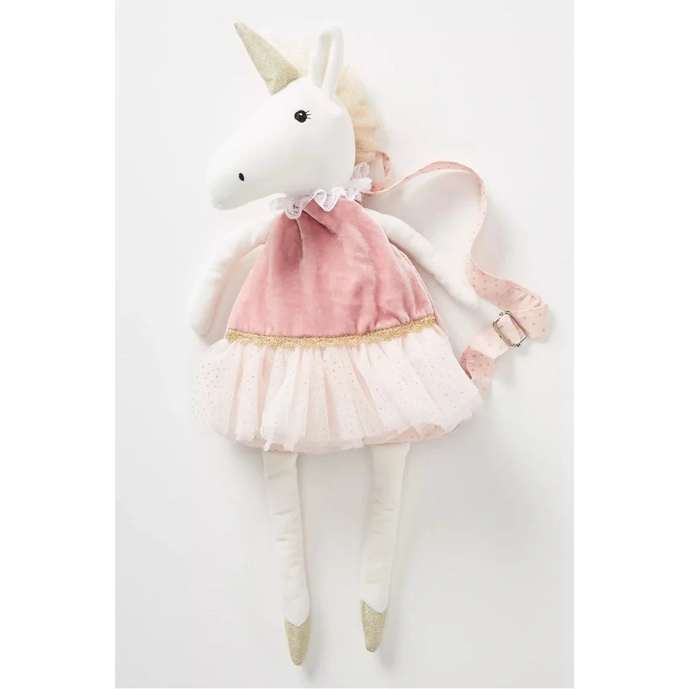 Anthropologie Mable Ballerina Backpack Pink Unicorn NWT